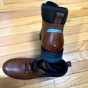 🩶🩶🔥🔥 Tommy Hilfiger leather brown boots size 13&10🔥🩶🔥🩶🔥